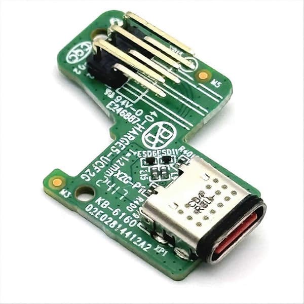 For JBL CHARGE5 Micro-USB strømforsyningskortkontakt for JBL Charge 5 TL Bluetooth-høyttaler Type C Grön