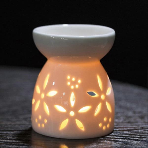Telys Voks Smeltevarmer, Romantisk Keramisk Telysestake, Urne Hjemmedekorasjon Eterisk Olje Røkelse Aroma Diffuser B