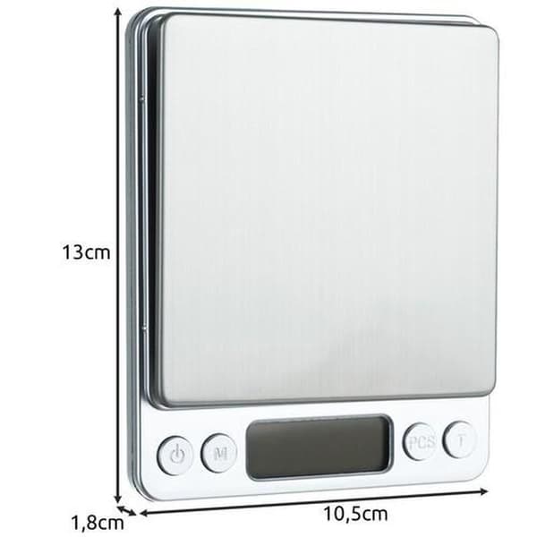 Digitalvekt / Kjøkkenvekt 0,01g-500g Sølv Sølv Silver Silver