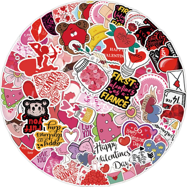 50 stk. klistremerker - Happy Graffiti Stickers D