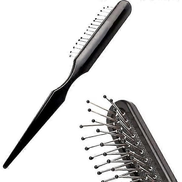 Dette settet inkluderer hårextension-kammer i rustfritt stål med brede tenner, egnet for styling av hårextensions, føning, krølling og for å gi volum.