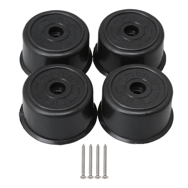 4 STK Svarte 45 mm diameter sofaben Gulvbeskytter for møbelbordben