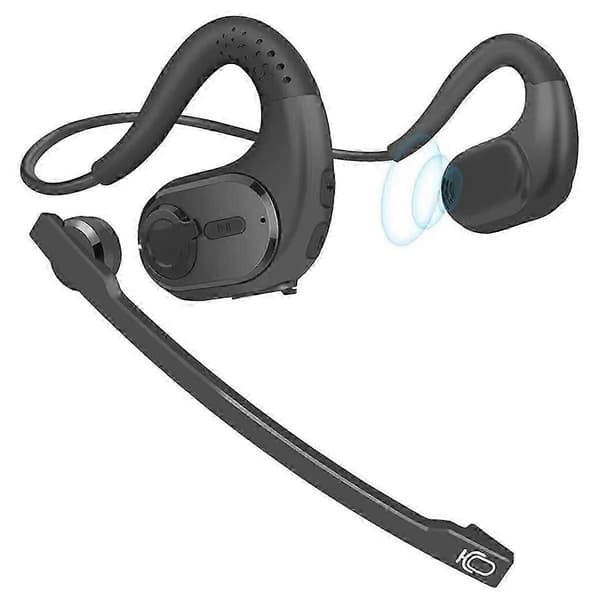 Trådlöst Bluetooth 5.3-headset med mikrofon Lastbilschaufför Bluetooth-headset Sportheadset SP Noi Svart