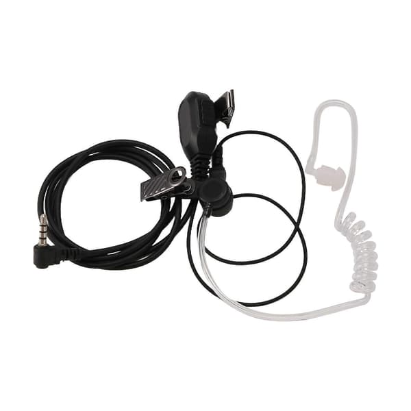 Fbi Akustisk Rørøretelefon Headset Mikrofon Til Yaesu Vertex Vx-3R Vx-5R Vx-8Gr Vx2R Black