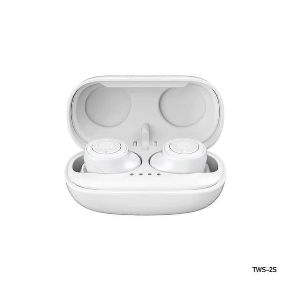 REMAX TWS-2S Bluetooth 5.0 Stereo Ægte Trådløs Bluetooth Høretelefon med Opladningsboks (Sort) White