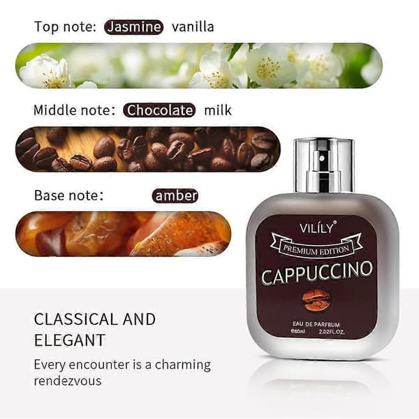 Vilily Men Gourmet Parfym 60ml Choklad Kaffe Kokos Träig Doft latte