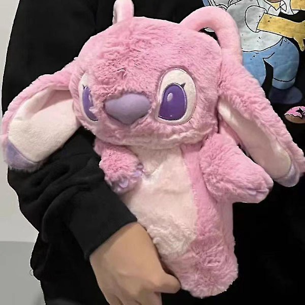 Varmtvandsflaske Blød Vinter Plys Varm Håndtaske Hjem Vandpåfyldning Gaver Funktion db pink angel