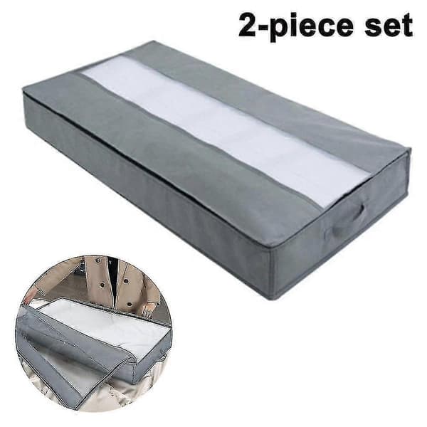 2-pack förvaringsväska under sängen LIGHT GRAY