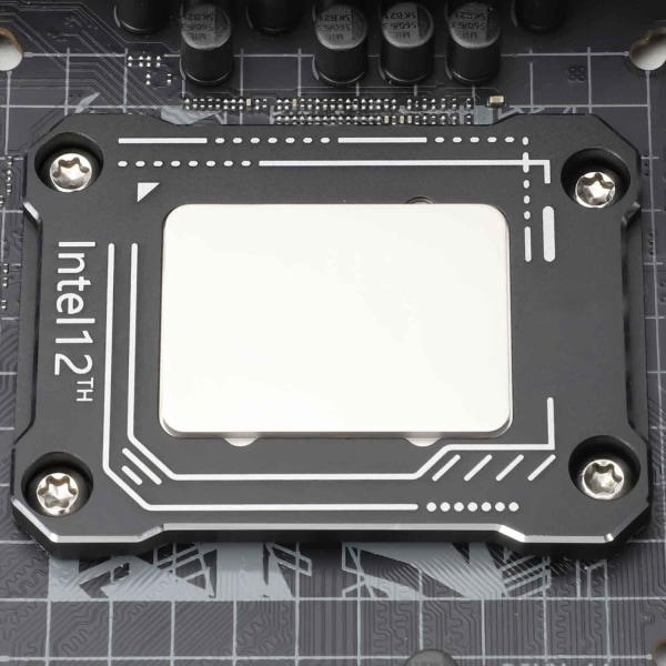 Kontaktramme for Intel CPU, LGA1700 Bending Correction, Intel 12 Generation kompatibel (svart)