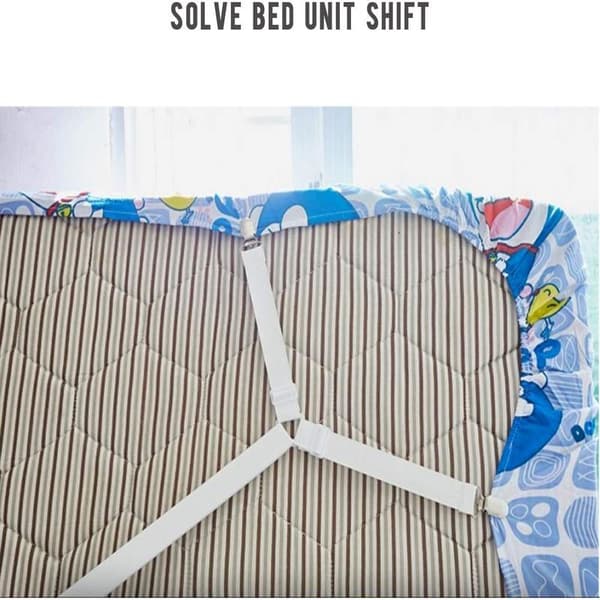 Lakanfästen Hållare - Vita Justerbara Elastiska Lakanhållare