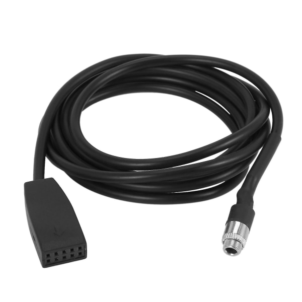 Högkvalitativ svart 10 stift 3,5 mm uttag bil USB aux in adapterkabel för E39 E53 Bm54 X5 E46