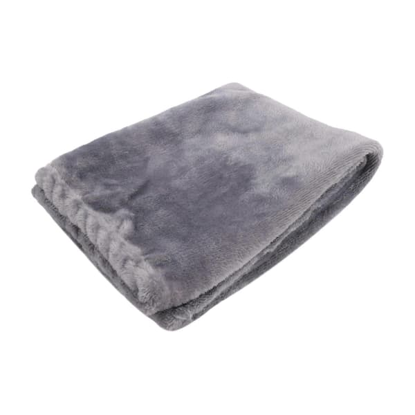 Solid Blød Stue Soveværelse Aircondition Seng Tæppe Sofaseng Babytæppe Ensfarvet Varm Knæbeskyttelse Dark gray