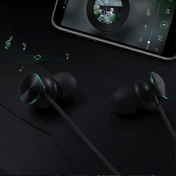 Hifi Stereo 3,5 mm øretelefon med ledningskontrol, sort til Oppo O Fresh