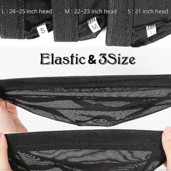 Hårnet til parykker uden lim, parykhætter, paryknet, elastisk mesh-kuppelhoved