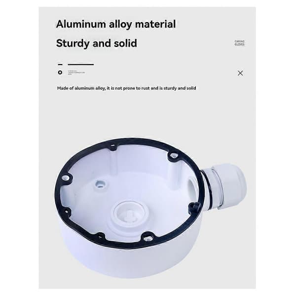 Beslag DS-1280ZJ-DM18 Samledåse Aluminiumlegering Indendørs Loftmontering til DS-2CD21serien og DS-2CD31serien White
