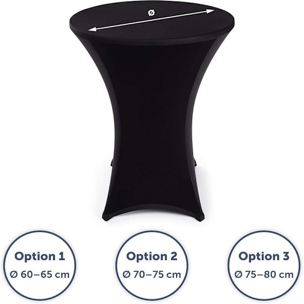 2-pack stretchöverdrag för ståbord - Eleganta ståbordsöverdrag