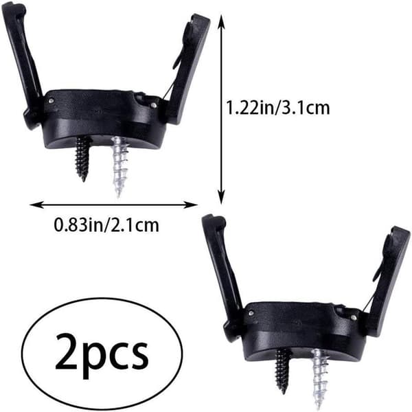 Svart - 2-pack/påse Minigolfbollplockare för öppen putter och bollplockare