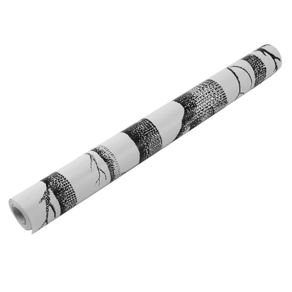 2X Svart Vit Björk Träd Tapet för Sovrum Modern Design Vardagsrum Väggpapper Rulle Rustik Skog Trä Tapeter