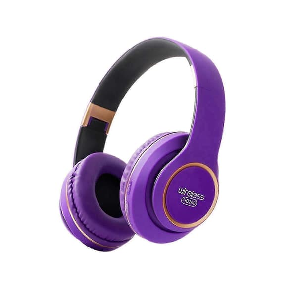 Høj værdi og højt håndværk headset Bluetooth headset trådløst opkald headset subwoofer Live 5.0 Bluetooth headset Purple One Size