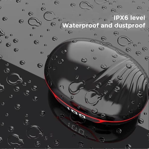 In-ear Bluetooth-headset digital display mini musik privat modell gaming bluetooth-headset black red