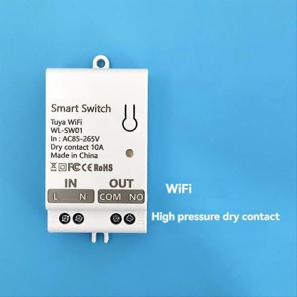 Tuya Smart WiFi tørkontaktkontaktmodul 10A Hjem Universal DIY afbryderrelæ fungerer med Smart Life AC 85265V