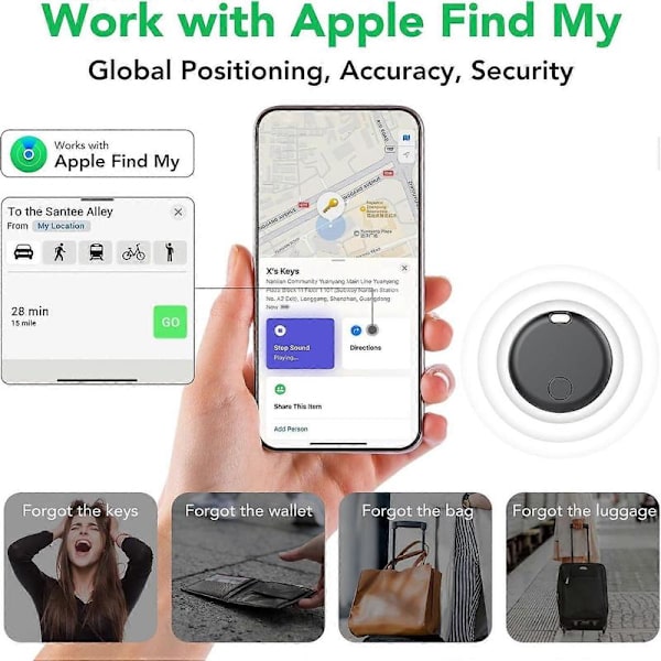 2025 Højkvalitets Helt Ny Tracker Air Tag - 4-delt Sæt: Smart Bluetooth Tracker