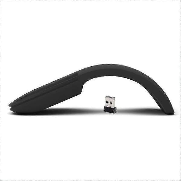 Bluetooth 4.0 Trådløs Mus Sammenleggbar Ergonomisk Stillegående for PC Bærbar 2.4G white