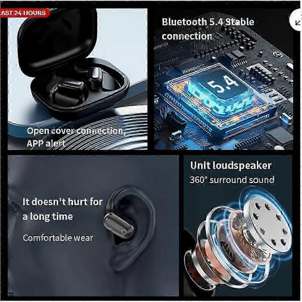 144+ sprog AI-oversætter øretelefoner Bluetooth 5.0 trådløse øretelefoner til realtidssamtale