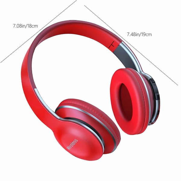 Högkvalitativt och hantverksmässigt Bluetooth-headset Trådlöst samtalsheadset Subwoofer Live 5.0 Bluetooth-headset Red
