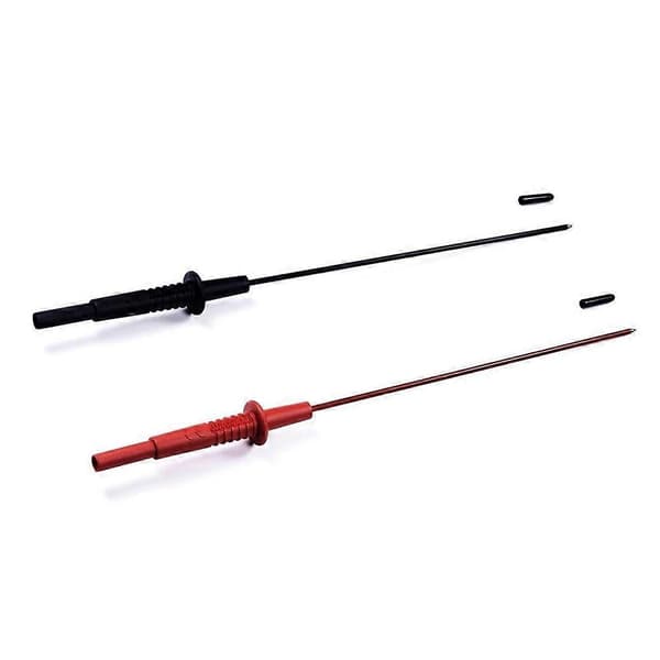600V10A Multimeter Testledninger Kabel Bagprobe Spids 4mm Interface Længde 24 Centimeter Red&black