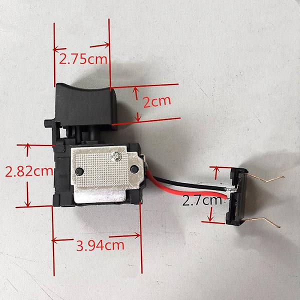 Brytare Ersättning För Makita 6261d 6271d 6281d 8271d 8281d 650663-8 6506638 650672-7 6506727 650601 Black