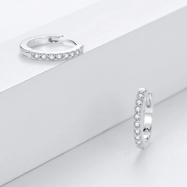 Kreolringer i sølv, dameøredobber, 3 par, 925 sterling