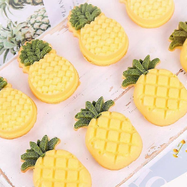 Frukt Ananas Kakeform Rustfritt Stål Kutter Form DIY Fondant Bakverk Kjeks Bakeform