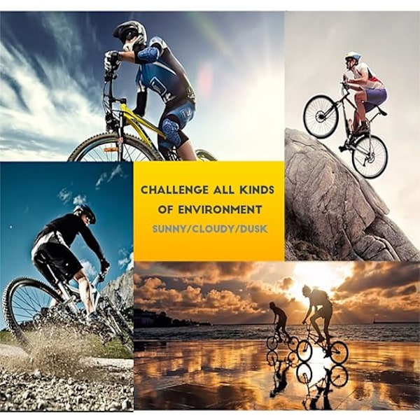 Polariserede solbriller til mænd og kvinder farve spejl linse UV-beskyttelse ski cykling løb strand fiskeri Yellow-yellow
