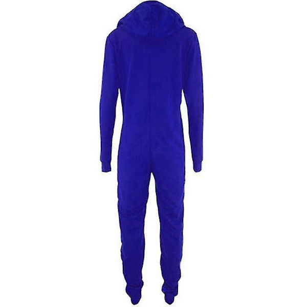 Ny Voksen Superhelt Cosplay Pyjamas Unisex Blå Svart Flaggermus Mønster Rolle Onesie Høst Vinter Hettematte En Del Soveklær Hjemmetøy Høy Kvalitet Blue XXL