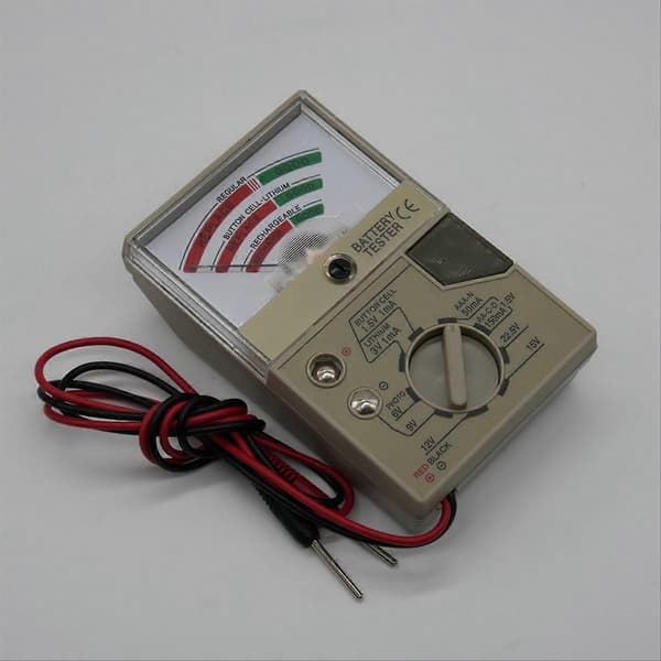 Batteritester med måler Elektrisk spændingstester til AA AAA C D N knapcellebatterier Batteritester