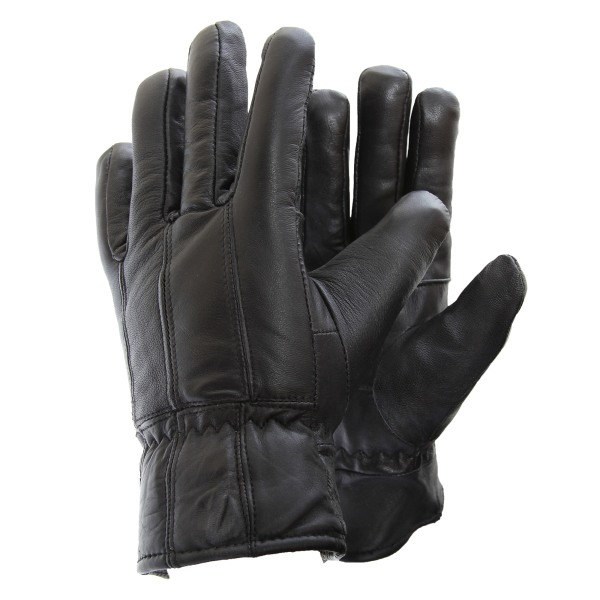 Bløde fåreskinds handsker i ægte læder til mænd L/XL Sort L/XL SQBB