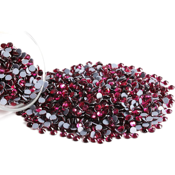 3000 st Fuchsia Hotfix Strassstenar, SS16, 3,8-4,0 mm för Hantverk & Kläder Fuchsia Fuchsia SS16