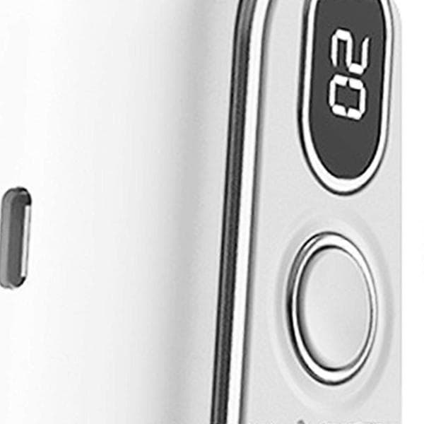 Bærbar 3000mAh Mini Halsventilator Genopladelig Bladløs Sammenklappelig Luftkølerventilator White One Size