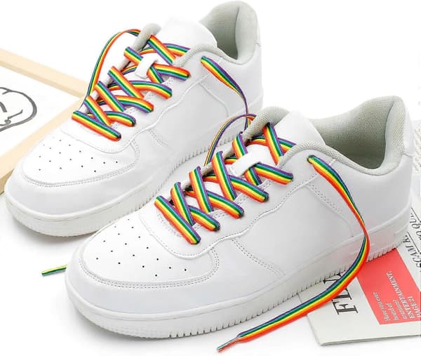 Farverige Mønstrede Snørebånd: 2 Par Flade Print Snørebånd til Sneakers