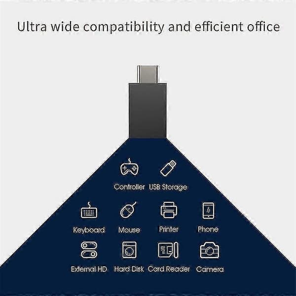 Laylion 1 stk. mus jiggler wiggler med Type-C adapter til pc bærbar computer