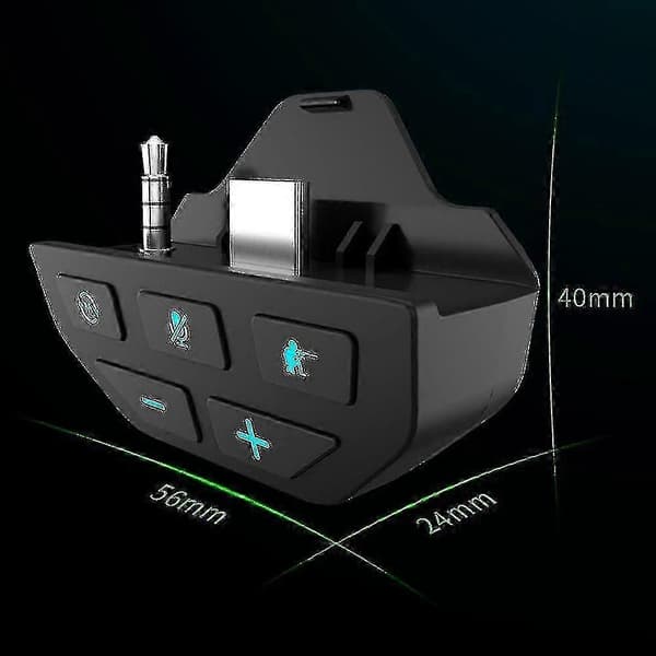 Stereo hodetelefonadapter for Xbox One-kontroller, mikrofon hodetelefonkonverter