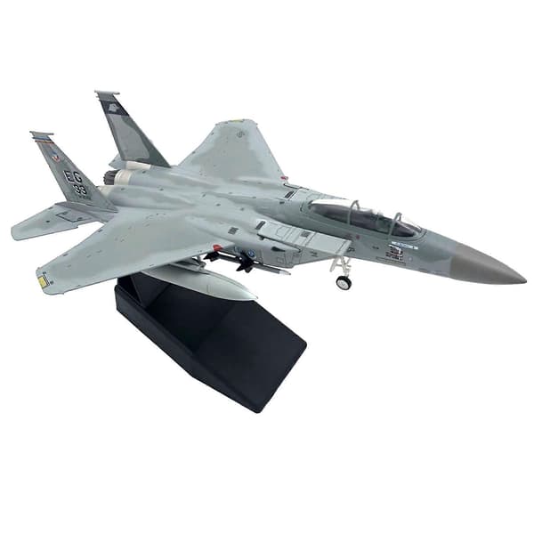 2X 1/100 Skala Pressgjutna Flygplan F15 Eagle Amerikanska Marinflygplan Modell för Samling Present Hem Vardagsrumsinredning