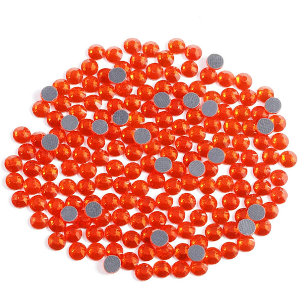 8000 st Orange Hotfix Strassstenar, SS6, 1,9-2,1 mm för Hantverk & Kläder Orange Orange SS6
