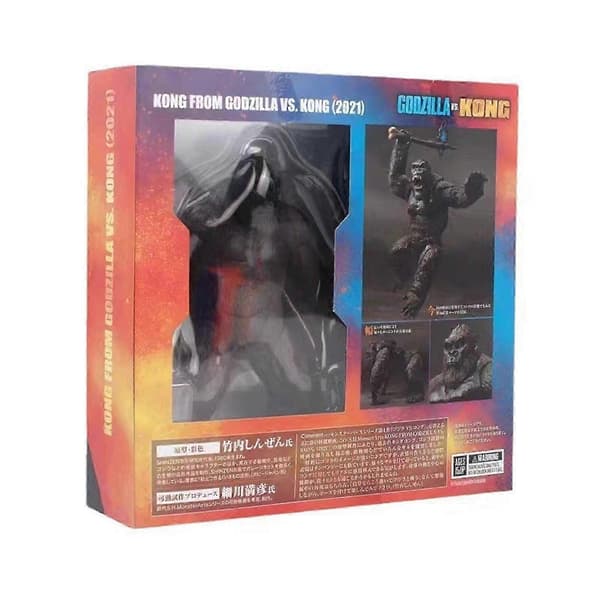King Kong Monster Gorilla 5\" Actionfigur med stridsøksfigur VS Godzilla, Kampanje 25-26