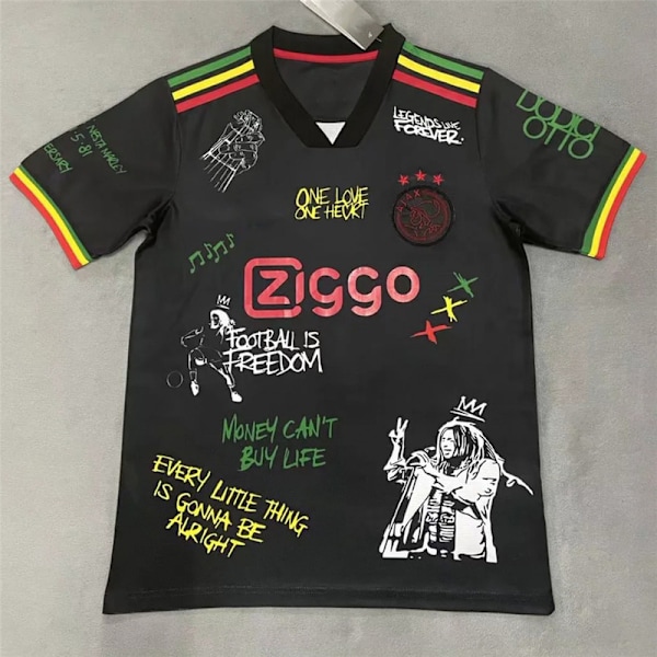 21/22 Ajax 3:e Bob Marley Special Edition Jalkapallopaita Miesten Musta Black L