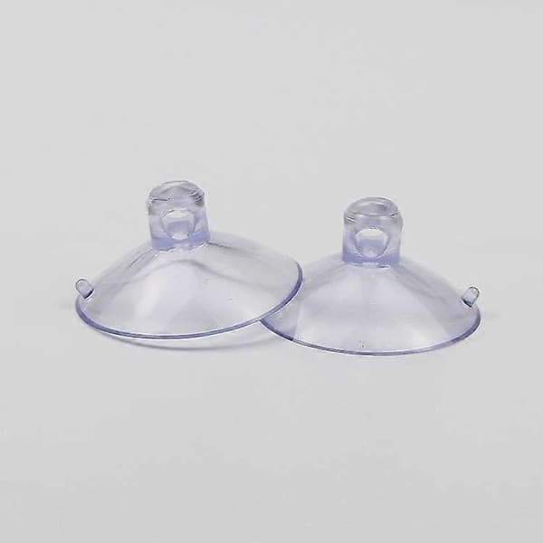 20 små genomskinliga sugproppar i plast - 35 mm transparenta