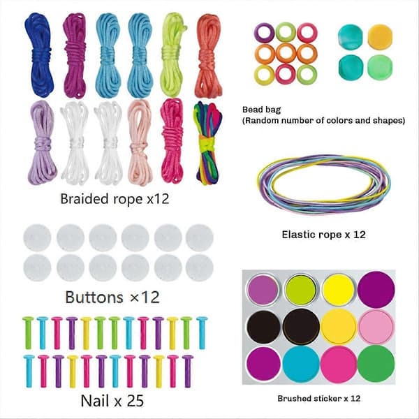 DIY Håndreb Flettesæt, Justerbare Armbånd