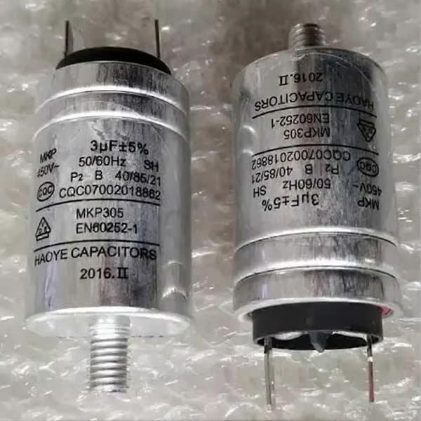 Diskmaskinsdelar Aluminiumhölje Kondensator MKP-3UF 450VAC