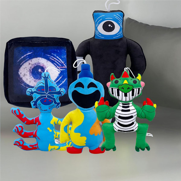 Poppy Playtime Kapitel 5, Nightmare Critters Plyschleksak, 25 cm Monsterspelskaraktär, för Fans, Barn & Vuxna. Black Plush